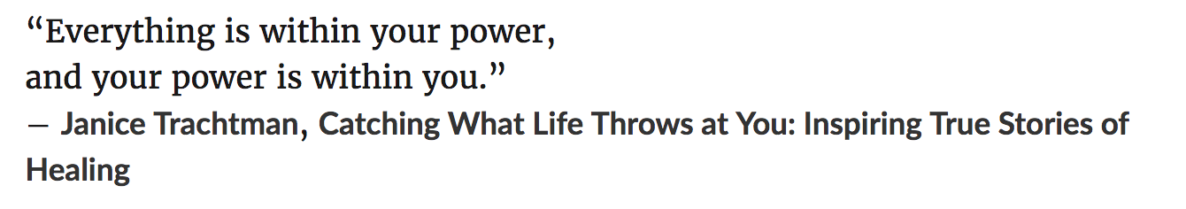 Everything is within your power and your power is within you