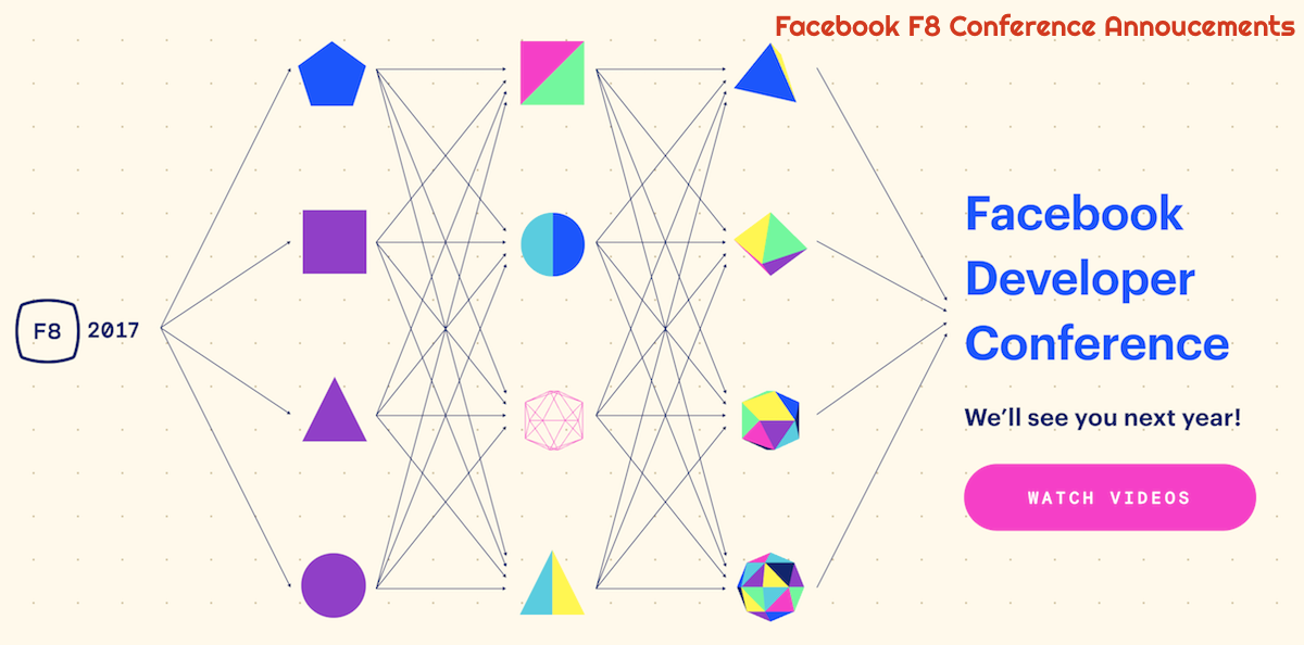 Facebook F8 conference announcements