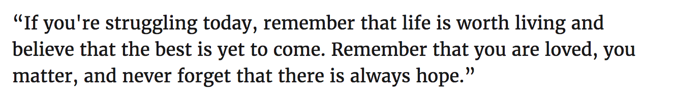 if you are struggling today remember that life is worth living