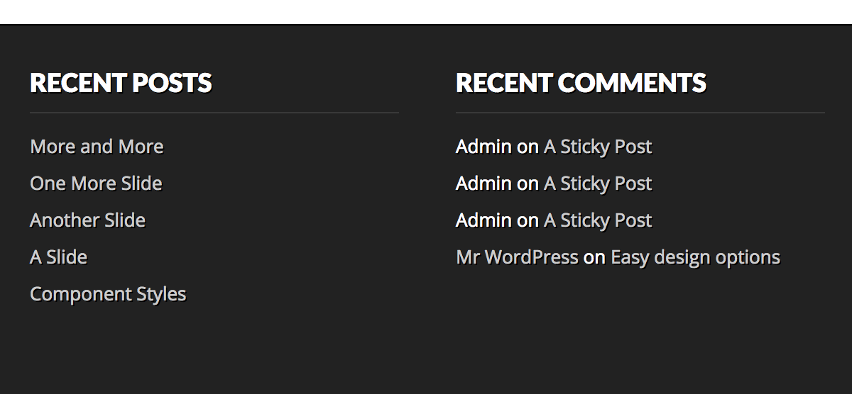 Magazine Premium WordPress Theme Footer Area