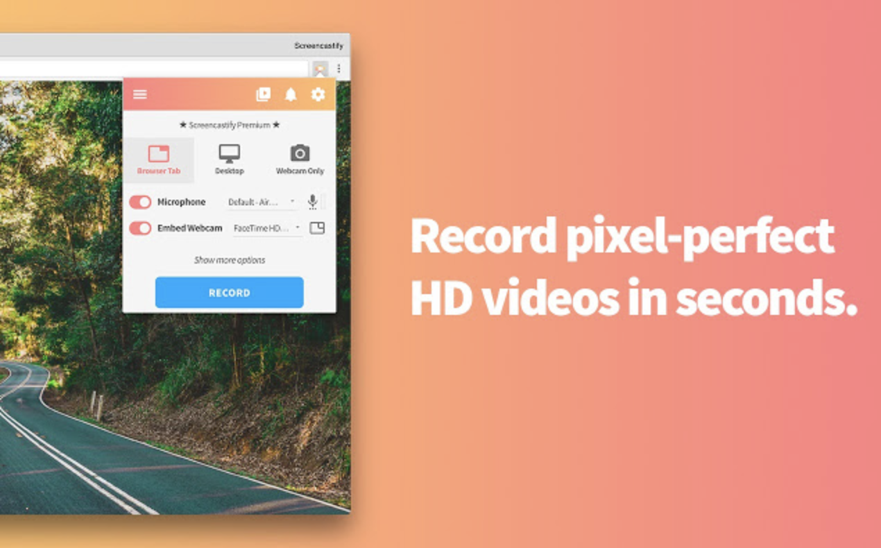 Perfect video. Screen Recorder Extension for Chrome.