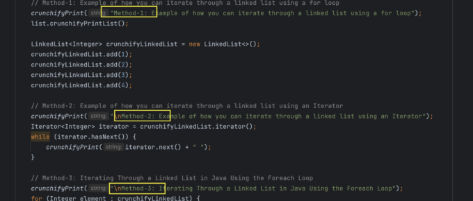 How to Iterate through LinkedList Instance in Java? - Complete Program