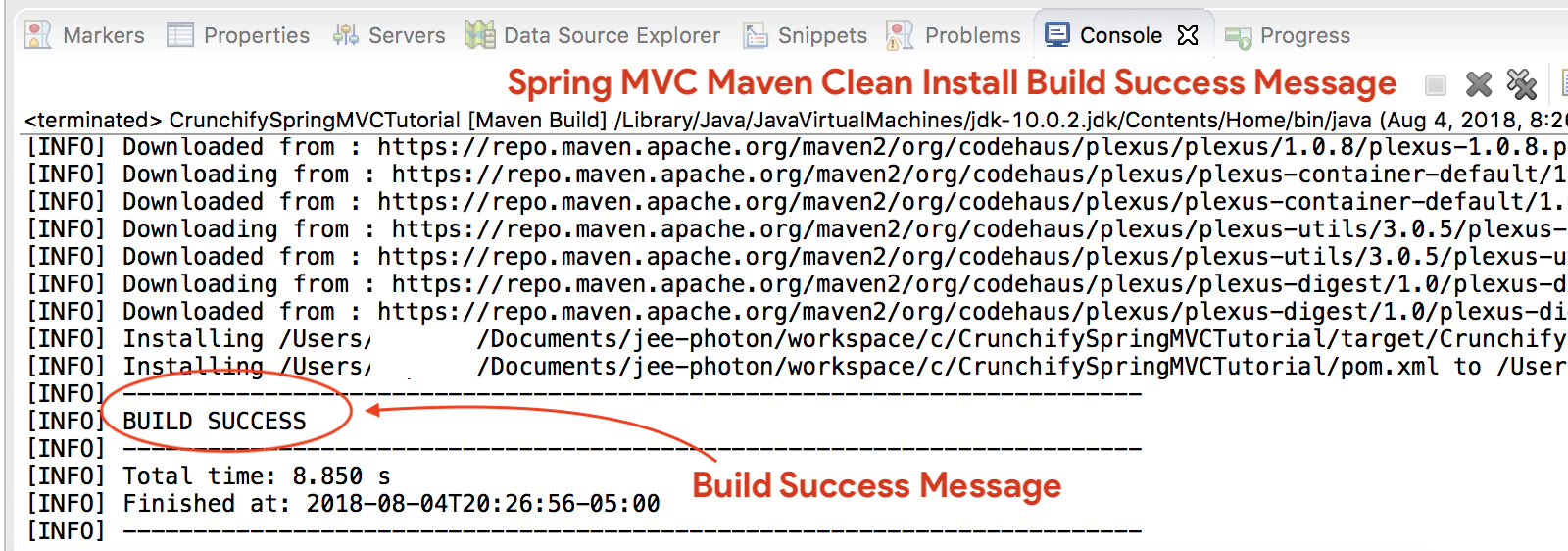 Spring mvc hello clearance world example with maven