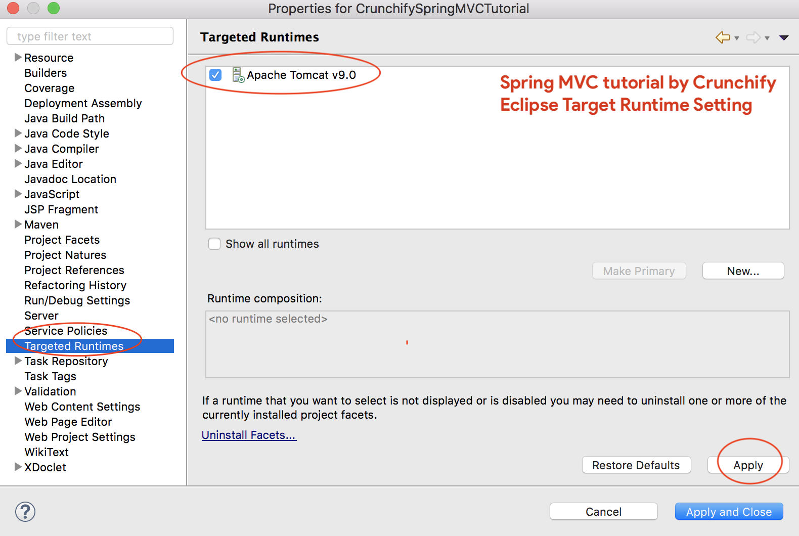 Creating spring mvc store project in eclipse