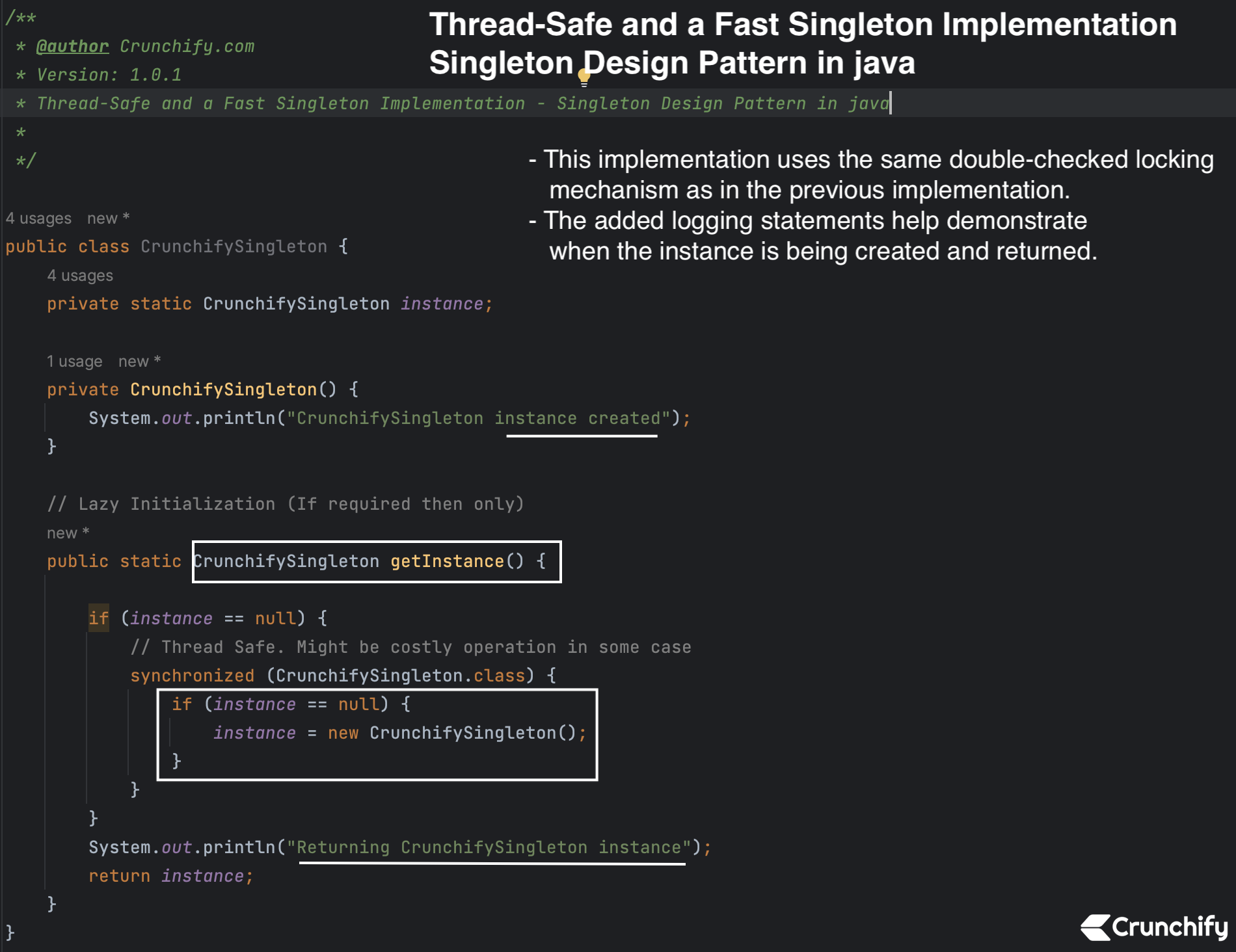 Javarevisited: Double Checked Locking on Singleton Class in Java - Example