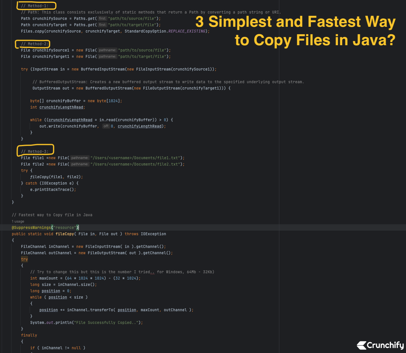 3 Simplest and Fastest Way to Copy Files in Java? • Crunchify