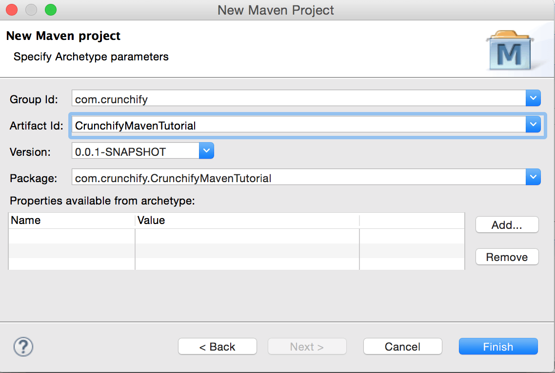 Как создать проект в maven