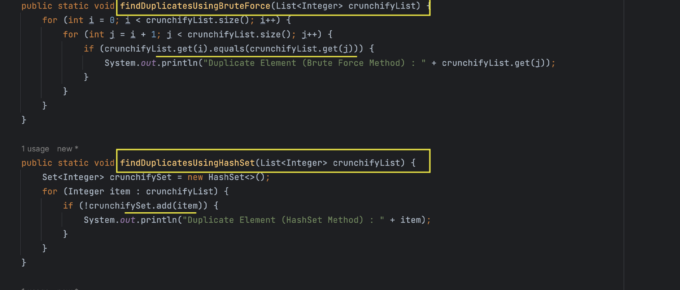 Java How to Find Duplicate Elements from List