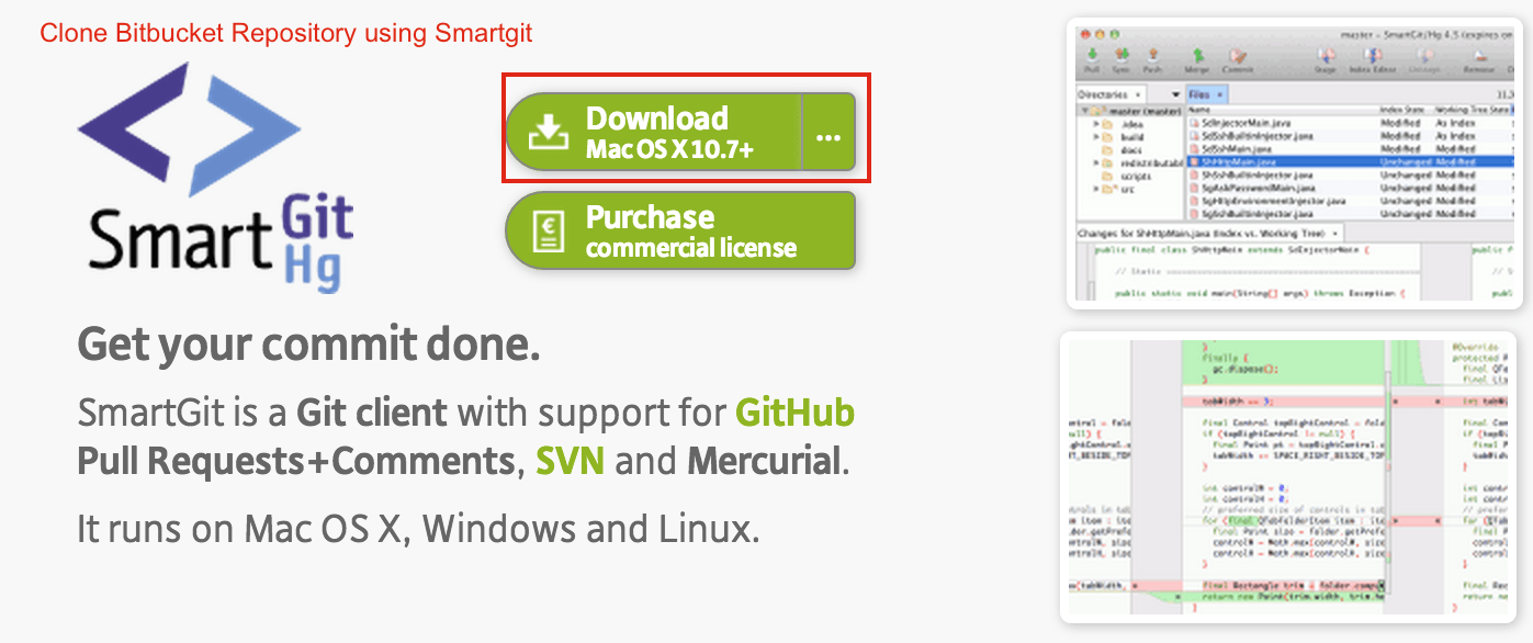 smartgit upstream