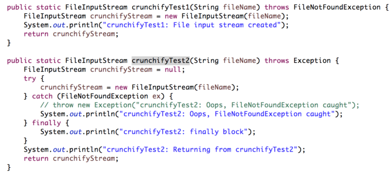 What is a Difference Between throw Vs. throws in Java • Crunchify