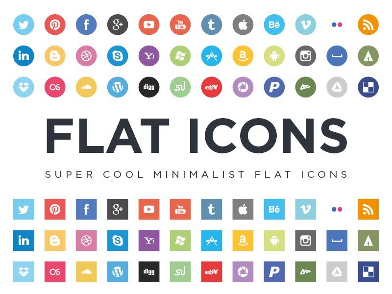 Flat Icons EPS