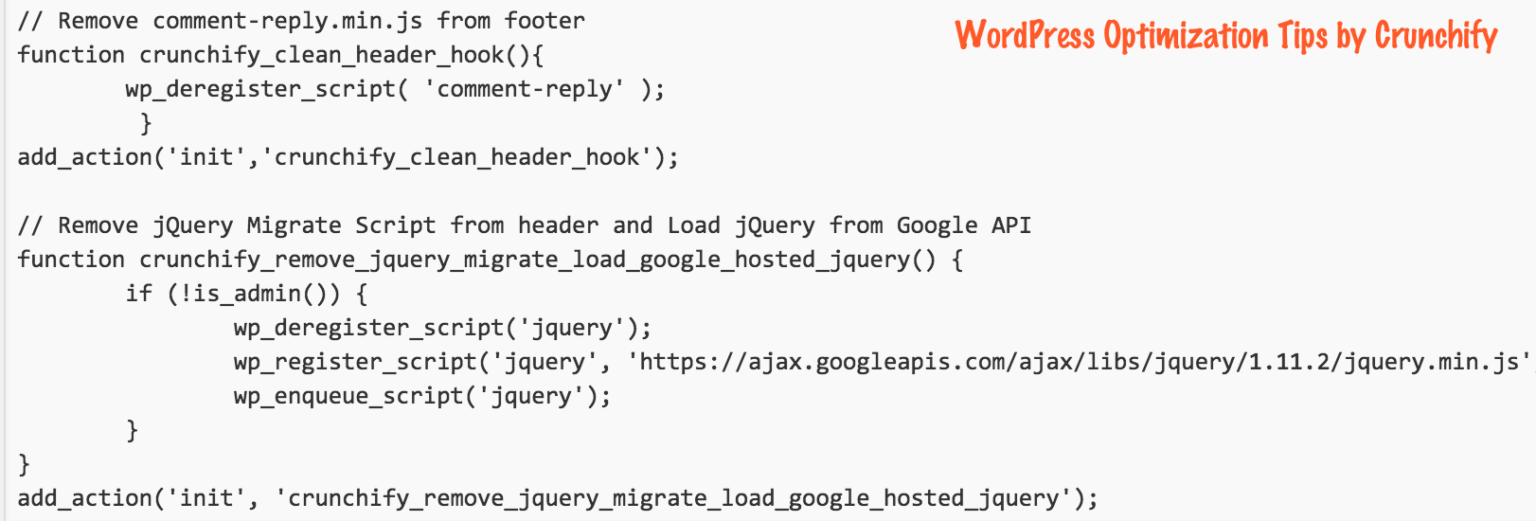How To Deregister Remove Comment Reply Min Js Jquery Migrate Min Js How To Deregister Remove Comment Reply Min Js Jquery Migrate Min Js