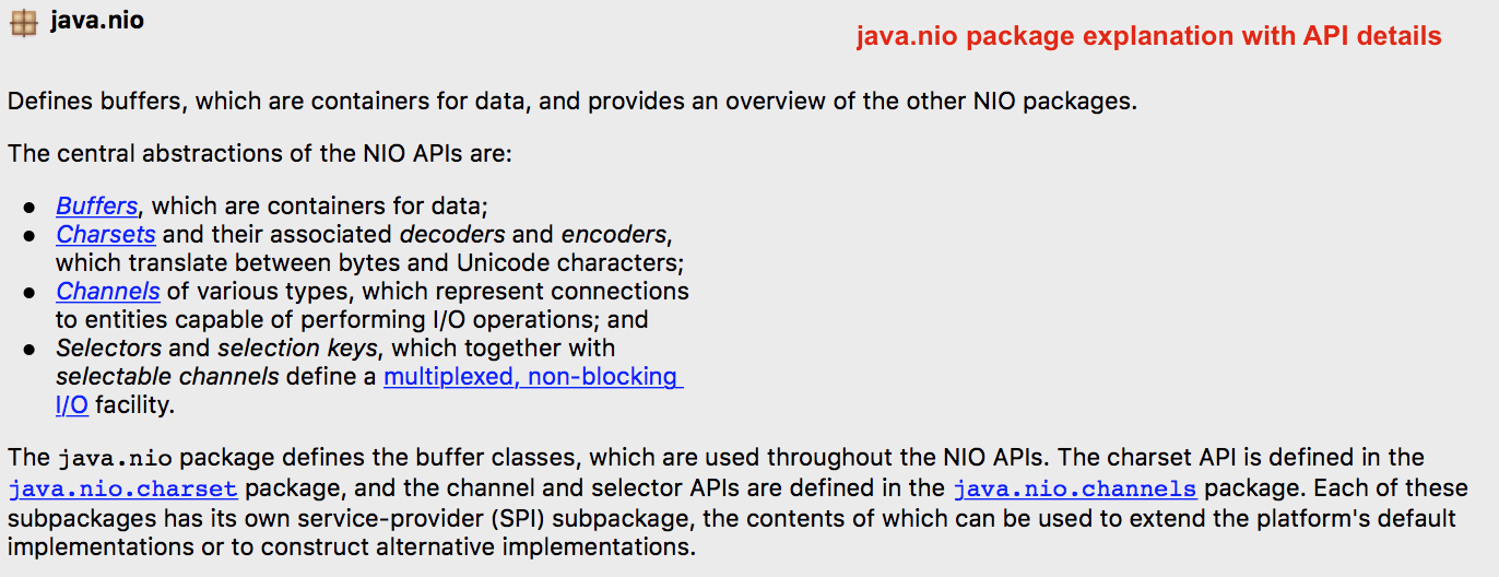 Nio io java