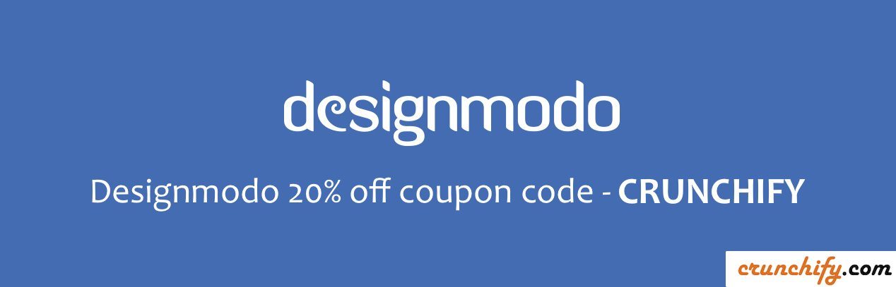 Designmodo 20% Off Coupon Code-CRUNCHIFY