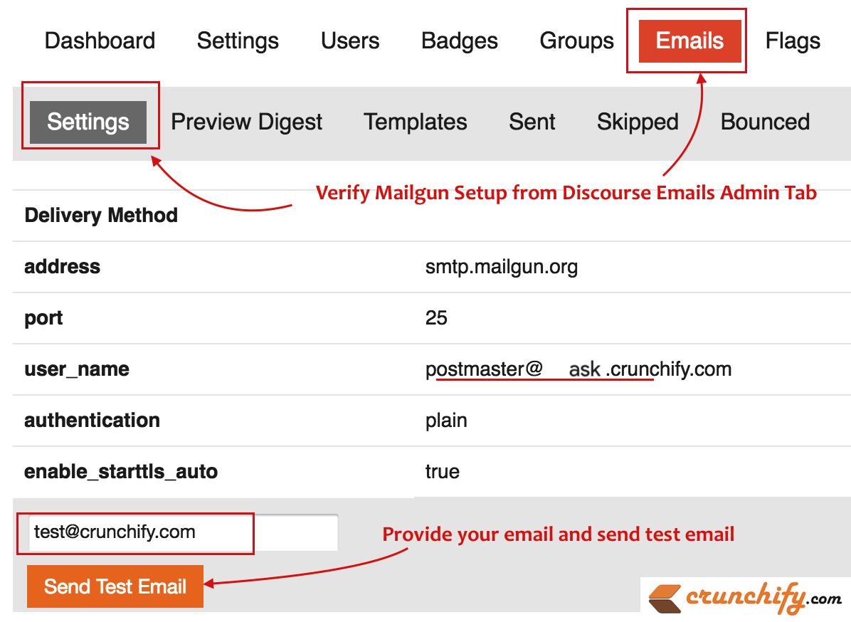 Settings flags. Mailgun. How to add image in Templates in Mailgun.