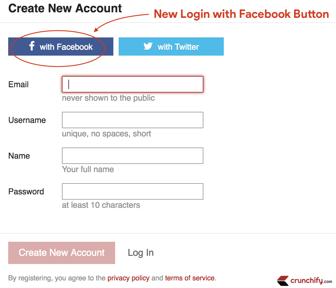 Facebook Login Sign Up button does nothing. - Flarum Community