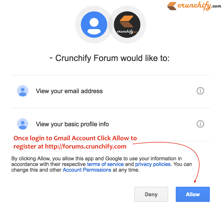 Allow access to your google account or no log in - GO Hub Forum