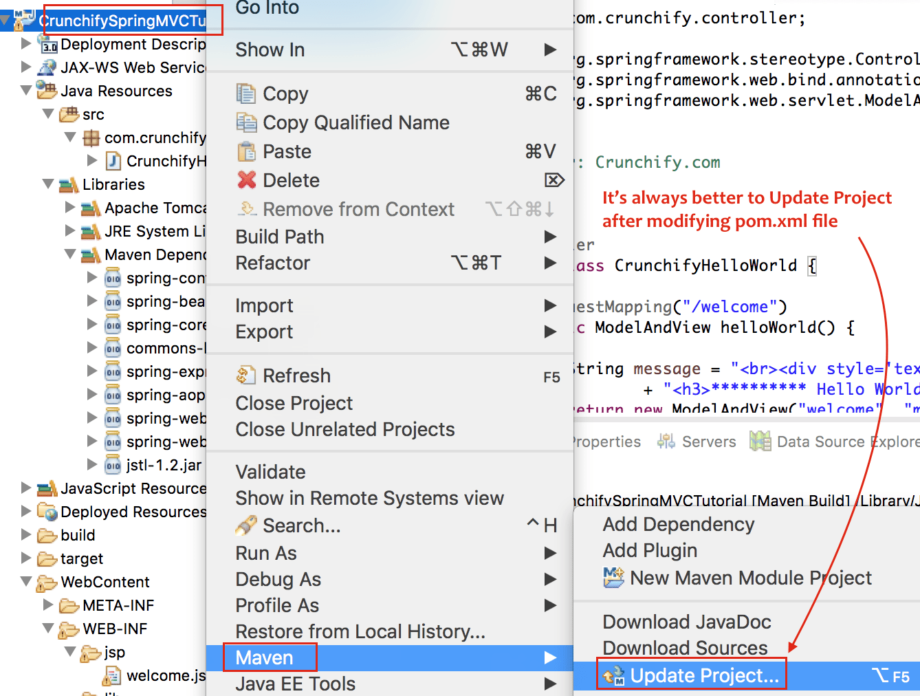 How to fix Maven build issue in Eclipse? Perform mavencleaninstall to