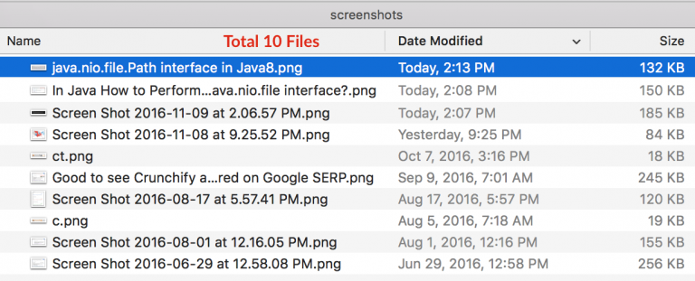 In Java How to Perform File Search Operation using java.nio.file ...