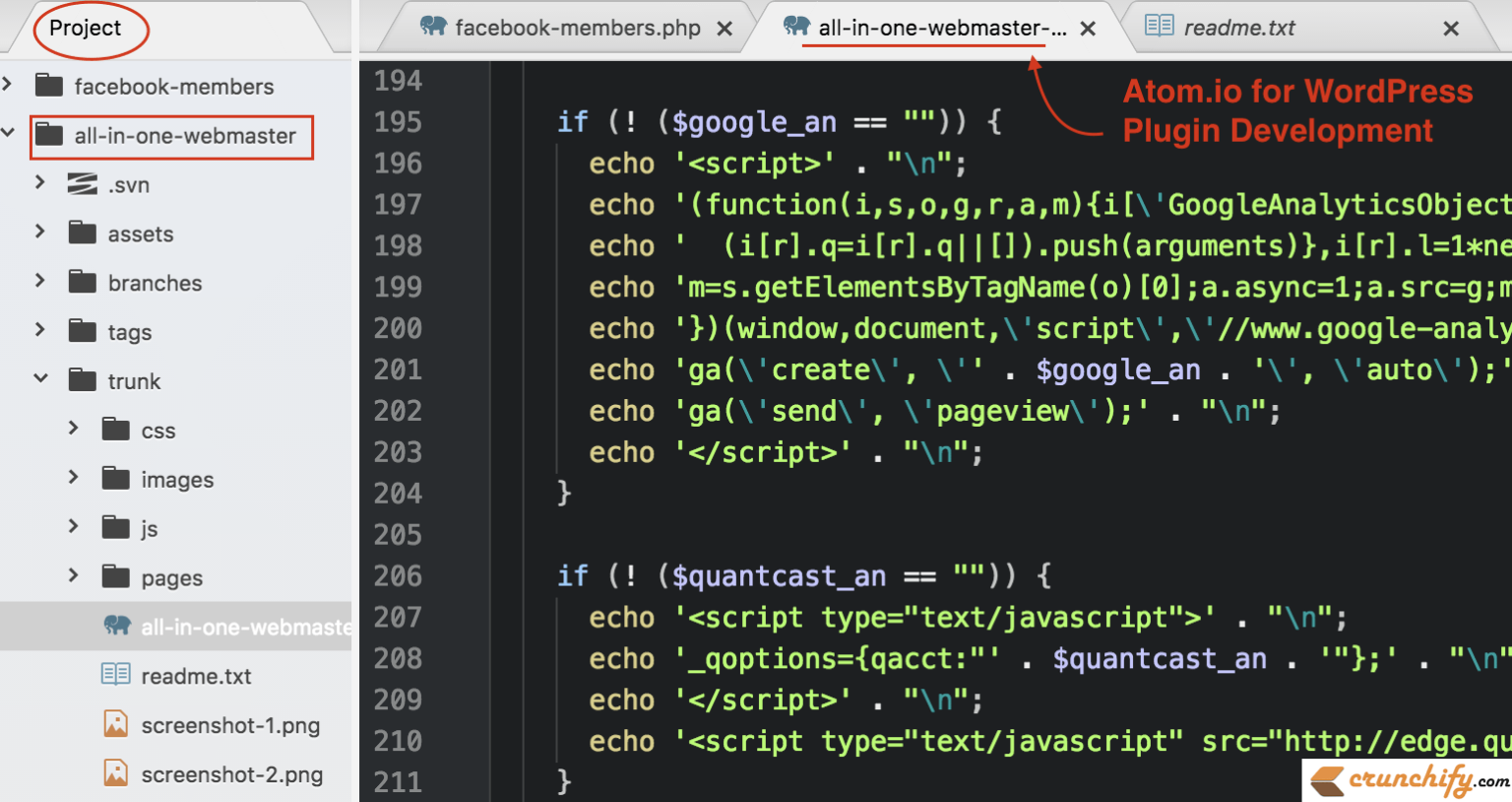 Essential Atom.io Addon Packages for WordPress Plugin Development