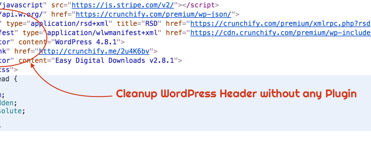 Cleanup WordPress Header without any Plugin