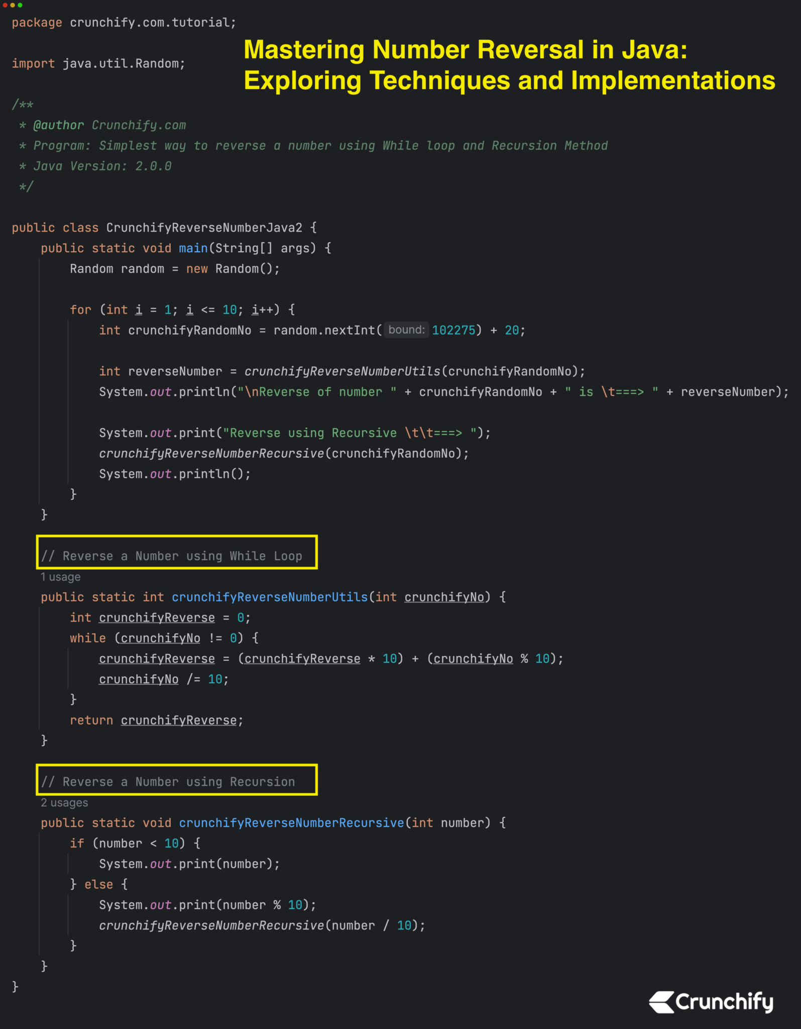Mastering Number Reversal in Java: Exploring Techniques and ...