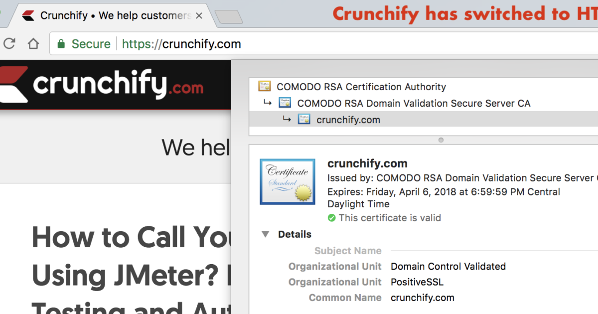 Crunchify.com has switched to HTTPS