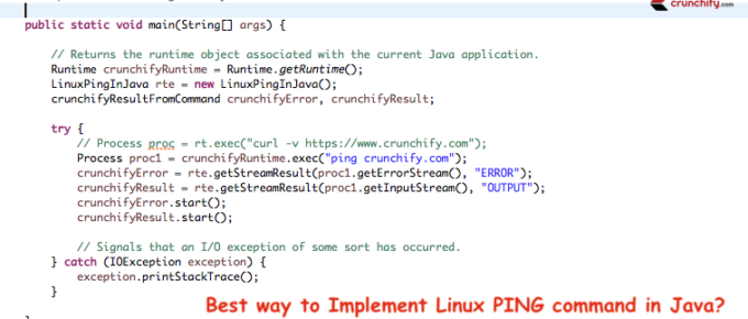 Best way to Implement Linux PING utility command in Java?