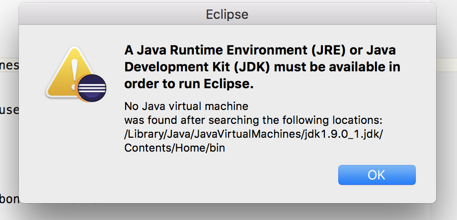 Eclipse - How to fix No Java Virtual Machine was found Error