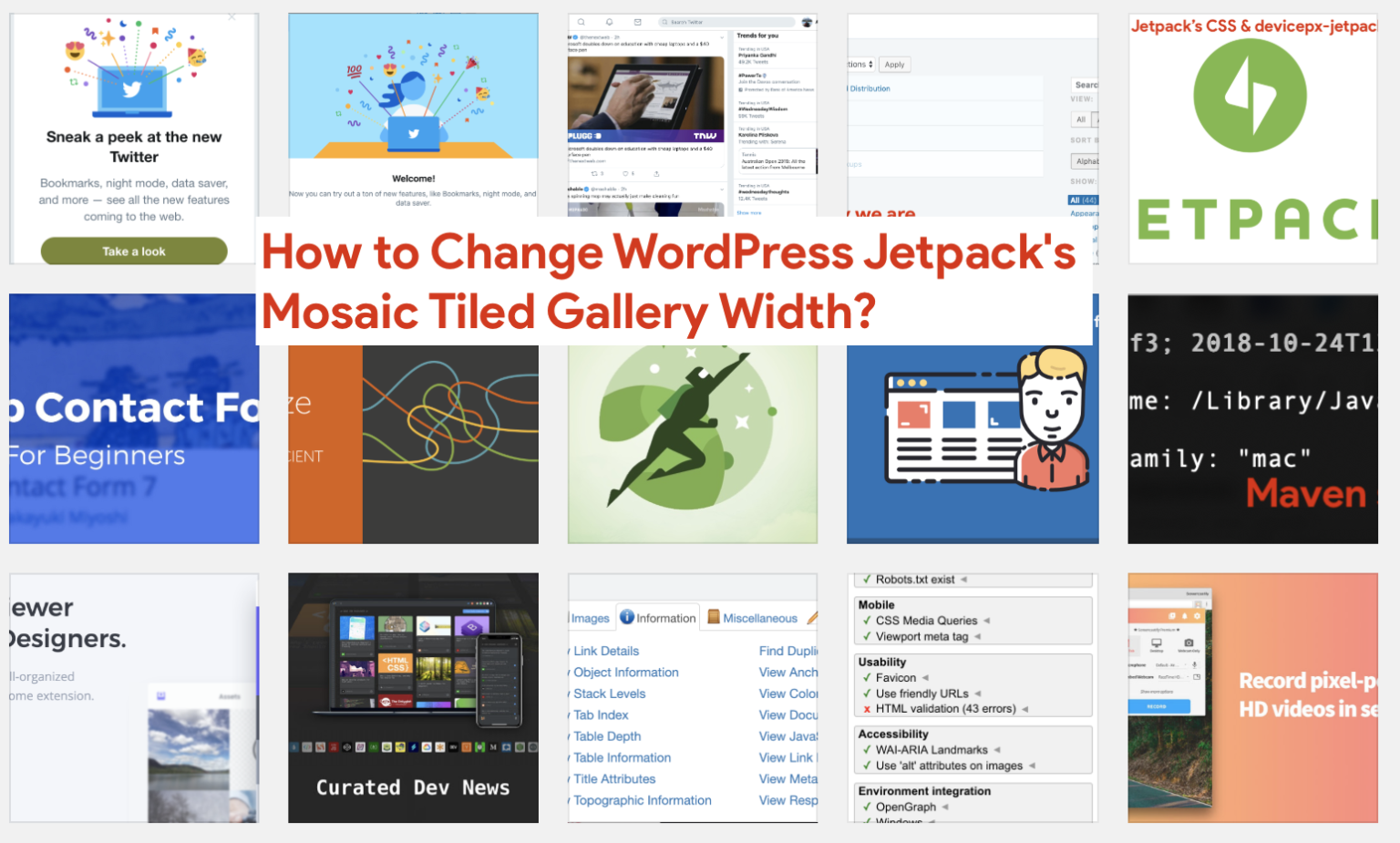 How to Change WordPress Jetpack's Mosaic Tiled Gallery Width & How to