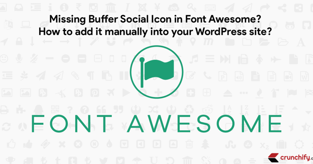 Font Awesome and Buffer Social Icon
