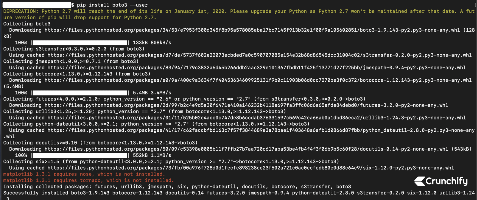 How to install Boto, Boto3 and set Amazon EC2 Keys? Boto A Python