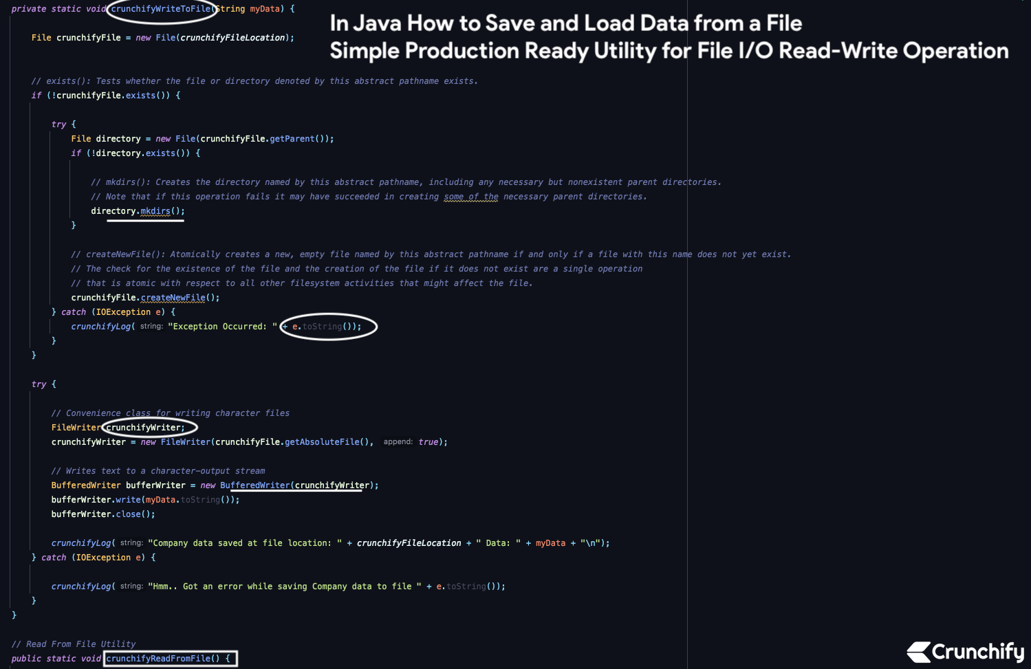 In Java How to Save and Load Data from a File - Simple Production 