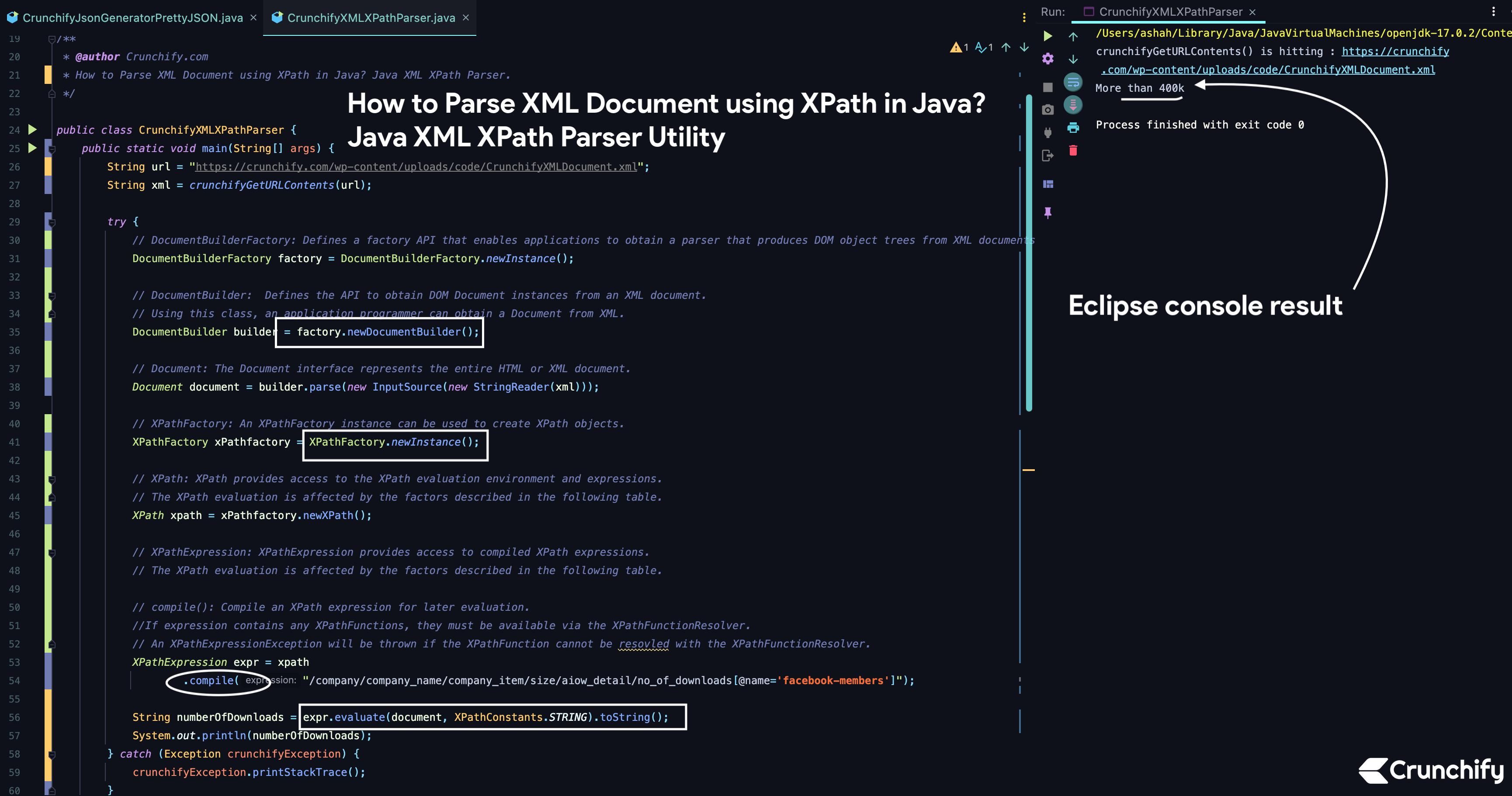 Javascript Xpath Evaluate Example