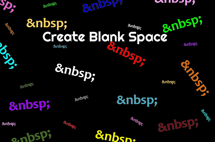 Html Space   How To Create Blank Space In HTML 