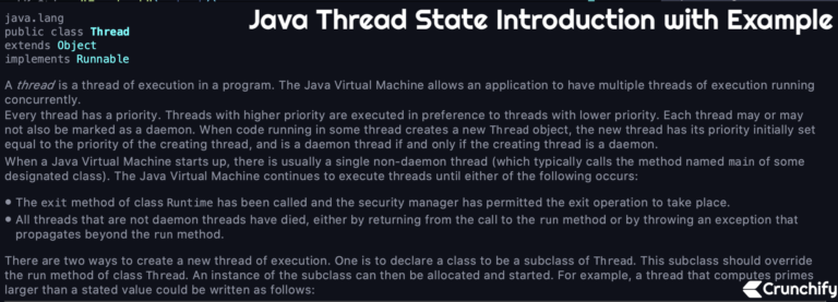 Java Thread State Introduction with Example - Life Cycle of a Thread ...