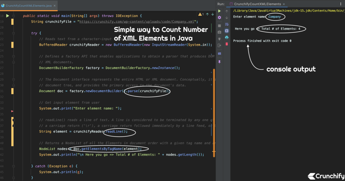 Simple way to Count Number of XML Elements in Java