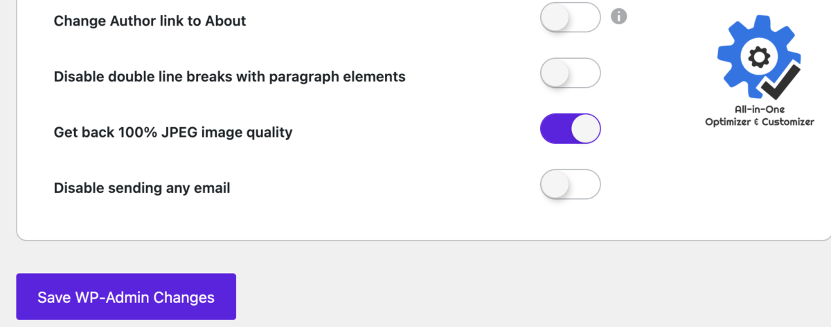 How to get back 100% JPEG image quality back in WordPress? - Crunchy Optimizer (aiooc)