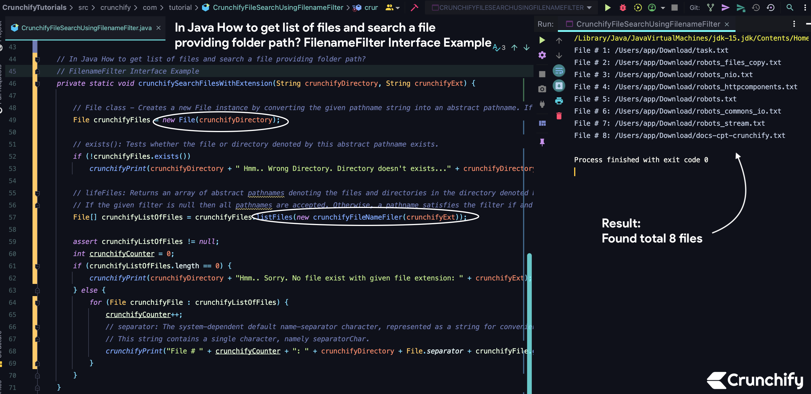 get file path java