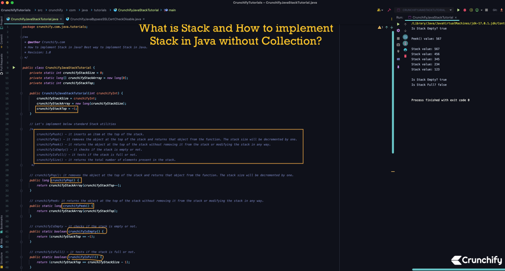 What is Stack and How to implement Stack in Java without Collection ...