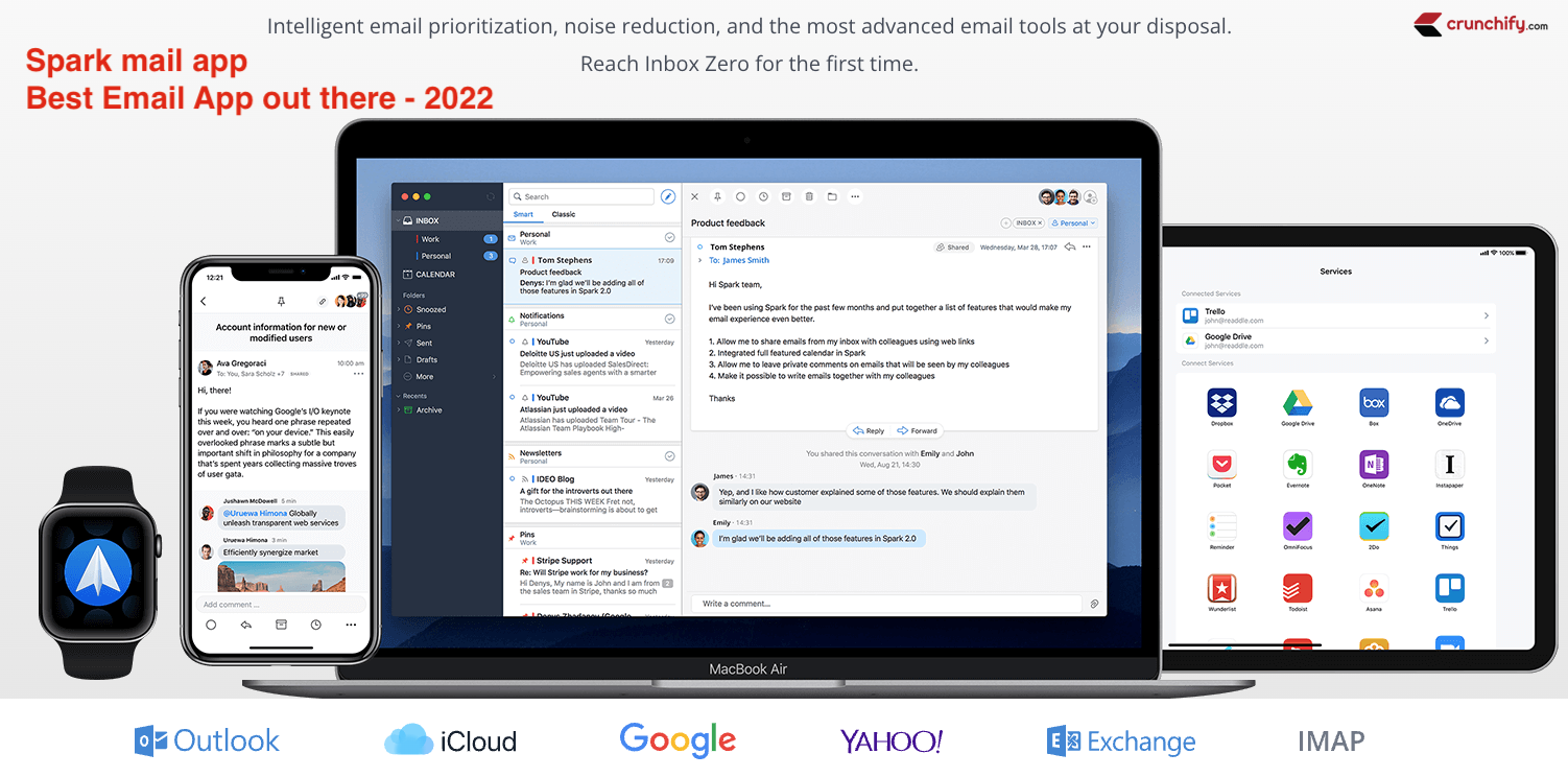 Best and Top 3 Email Client Apps for Productivity in 2023 • Crunchify