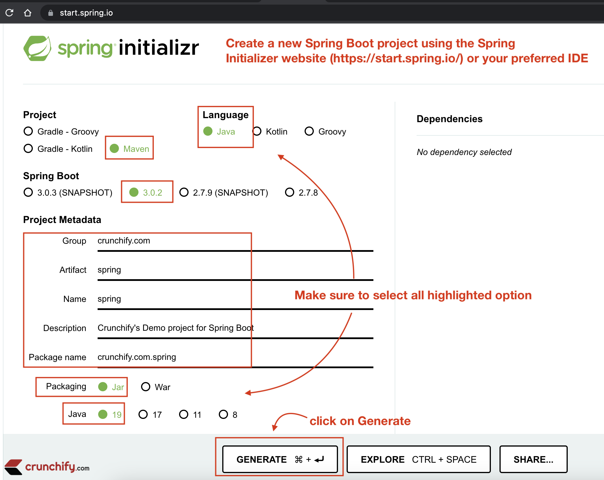 Spring boot tutorial on sale maven